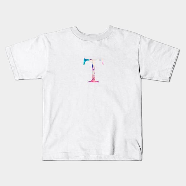 Rainbow Marble Tau Kids T-Shirt by AdventureFinder